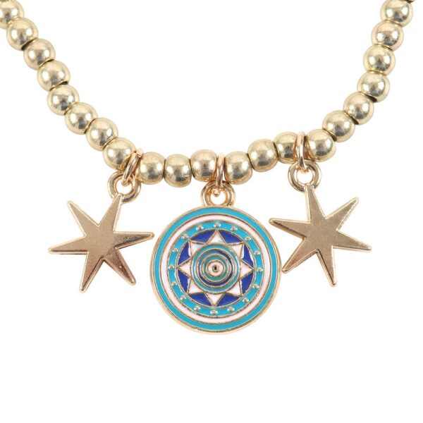 All Seeing Eye Beaded Charm Bracelet - Image 2