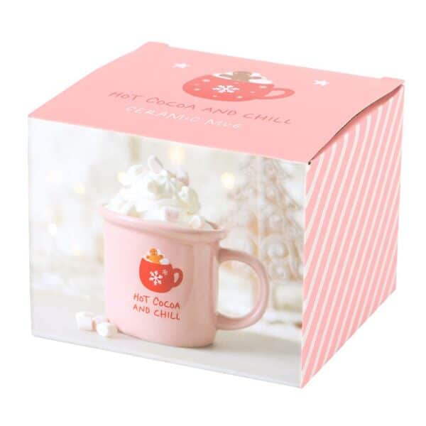 Pink Hot Cocoa and Chill Mug