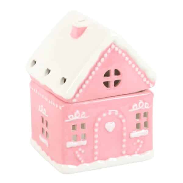 Pink Gingerbread House Oil Burner - Image 4