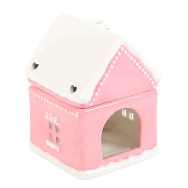 Pink Gingerbread House Oil Burner - Image 2