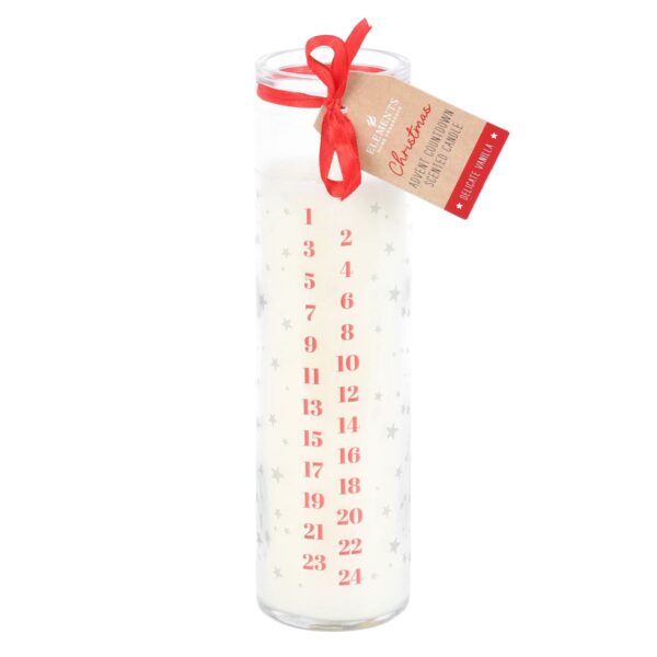 Vanilla Advent Christmas Candle - Image 2