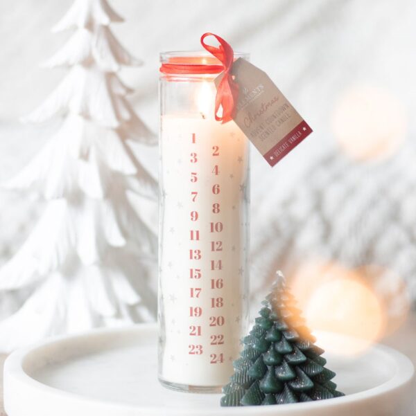 Vanilla Advent Christmas Candle