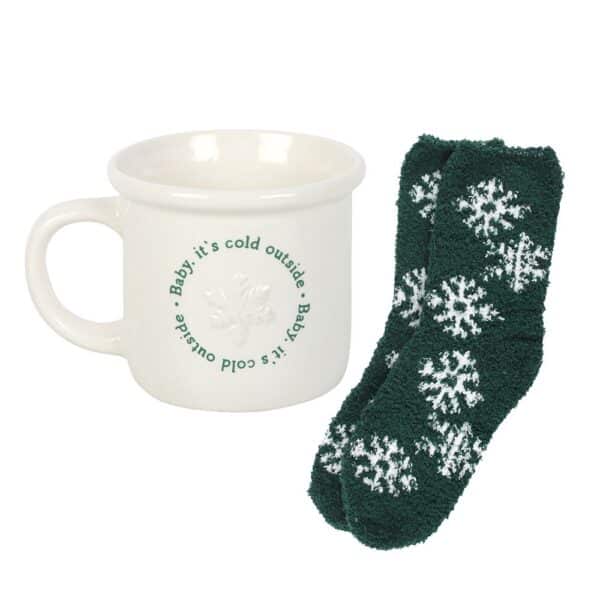 Baby It’s Cold Outside Mug & Socks Set