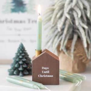 24 Mini Advent Candles with Holder