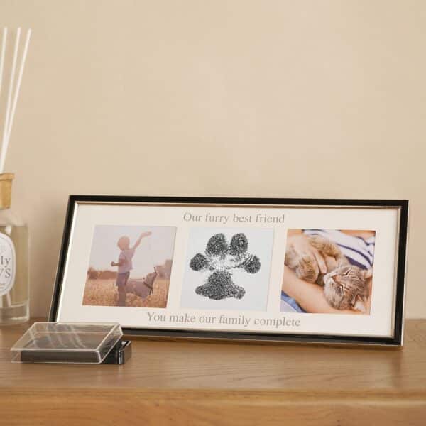 Paw Print Photo Frame with Ink Pad