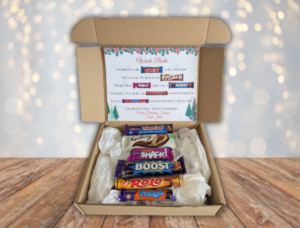Work Bestie Christmas Chocolate Poem Gift Box