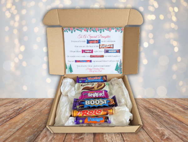 Daughter Christmas Chocolate Poem Gift Box