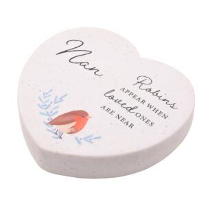 Nan Robin Graveside Heart Plaque