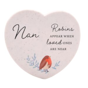 Nan Robin Graveside Heart Plaque