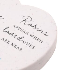 Alternative view of Grandad Robin Graveside Heart Plaque