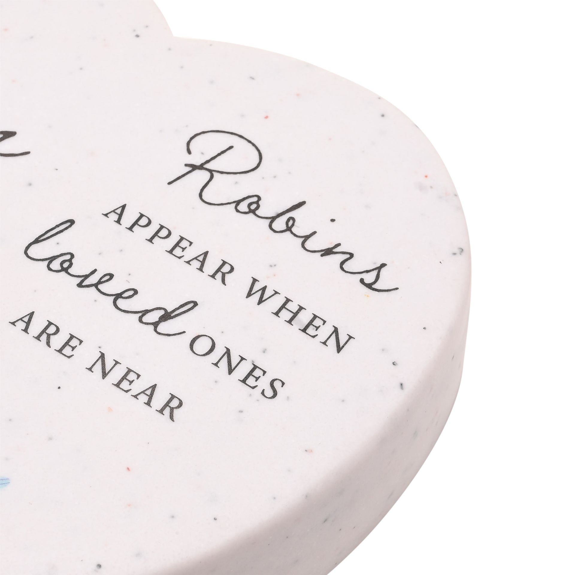 Grandad Robin Graveside Heart Plaque - Image 2