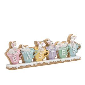 Easter Bunnies Mantle Plaque