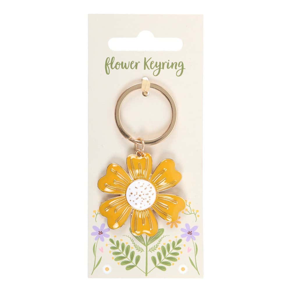 Yellow Daisy Keyring - Image 2