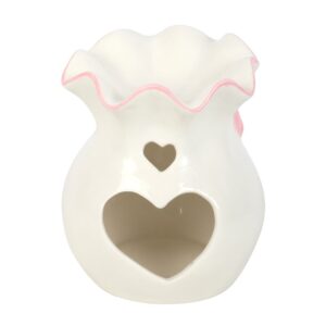 White and Pink Bow Oil Burner