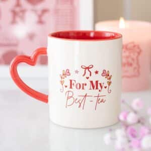 Best-Tea Mug with Heart Handle