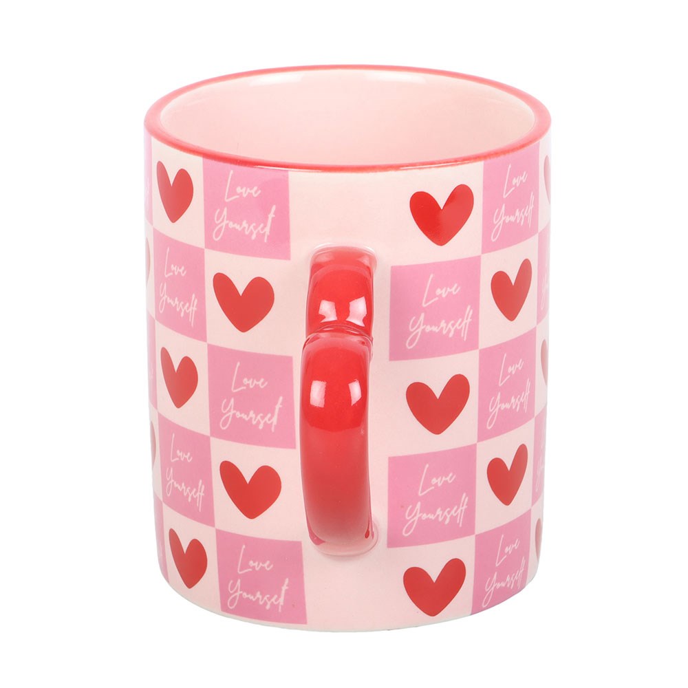 Love Yourself Heart Handle Mug - Image 3