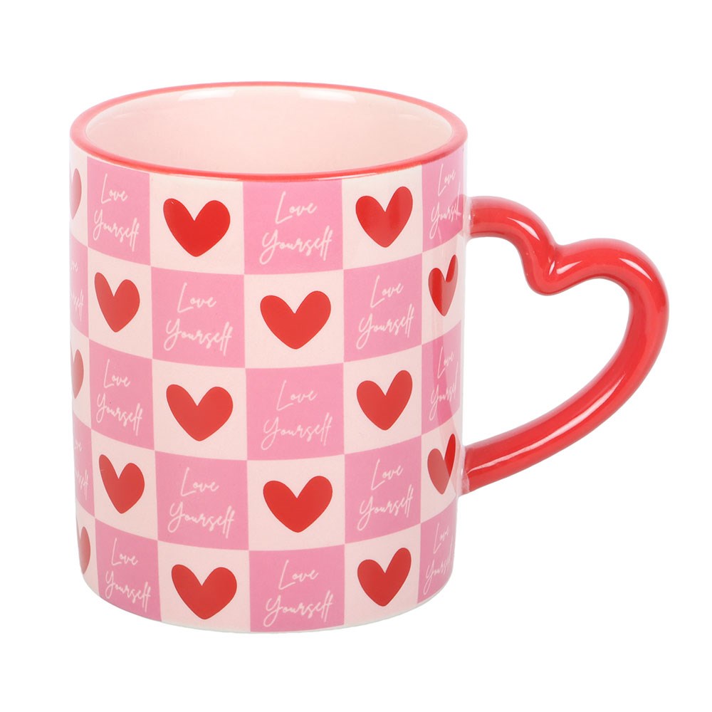 Love Yourself Heart Handle Mug - Image 2