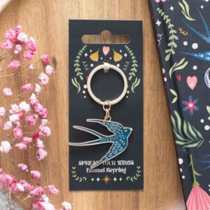 Spread Your Wings Swallow Keyring