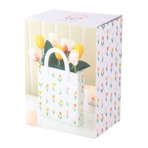 Tulip Print Bag-Shaped Flower Vase