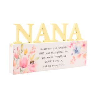 Alternative view of Nana Flower & Bee Word Plaque