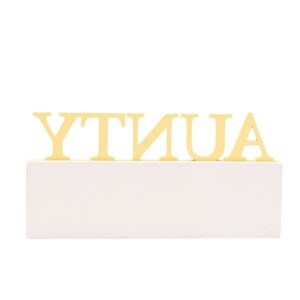 Alternative view of Aunty Flower & Bee Word Plaque