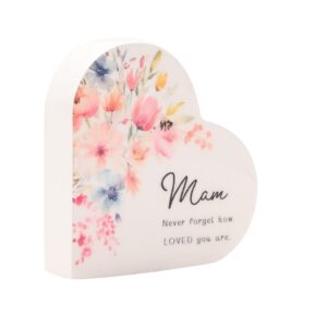 Alternative view of Mam Heart Mini Plaque