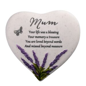 Mum Graveside Heart Stone
