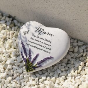 Mum Graveside Heart Stone
