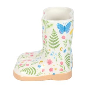 Alternative view of Floral Print Welly Boot Planter