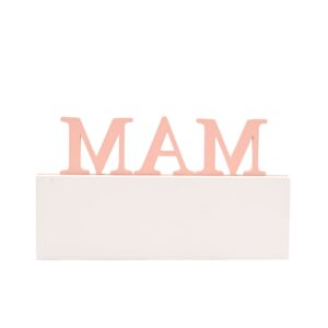 Mam Flower & Bee Word Plaque