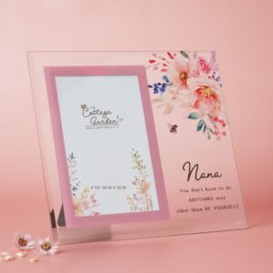 Nana Glass Floral Photo Frame