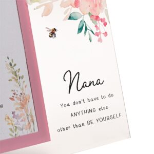 Nana Glass Floral Photo Frame