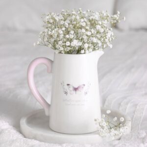 Butterfly Print Flower Jug
