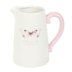 Butterfly Print Flower Jug