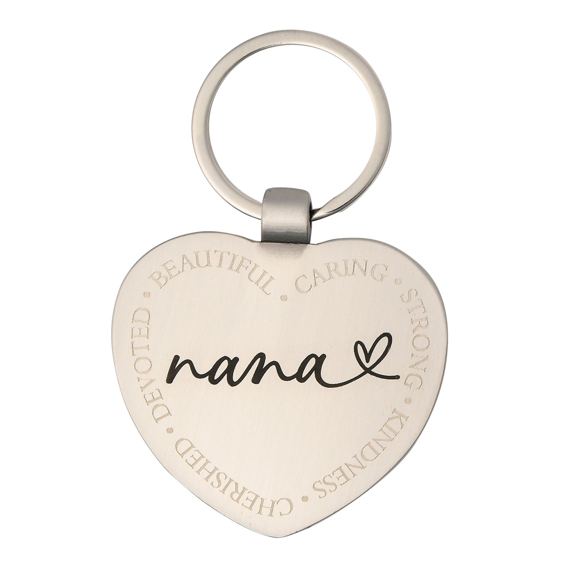 Silver Heart Nana Keyring - Image 4