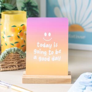 Mindful Affirmation Cards with Wooden Stand