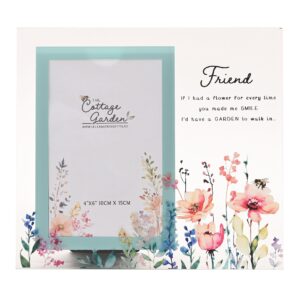Glass Floral Friend Photo Frame