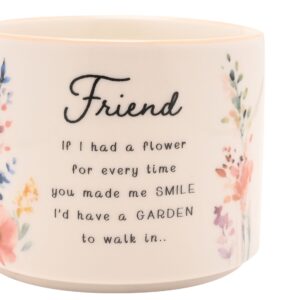 Friend Peach Floral Mug