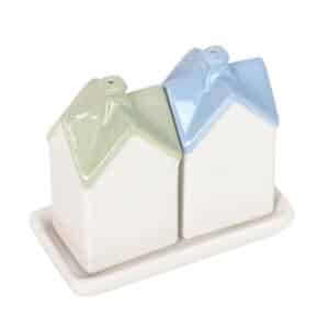 Town House Salt and Pepper Shakers