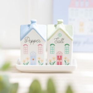 Town House Salt and Pepper Shakers