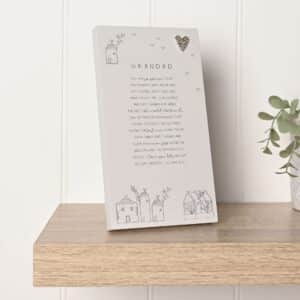 Grandad Verse Plaque