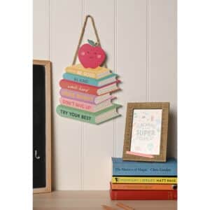 Apple & Books Teacher Plaque