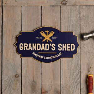 Grandads Shed Tin Sign
