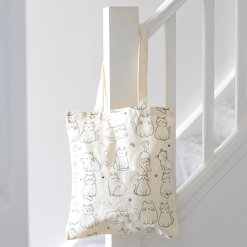 Cat Print Tote Bag