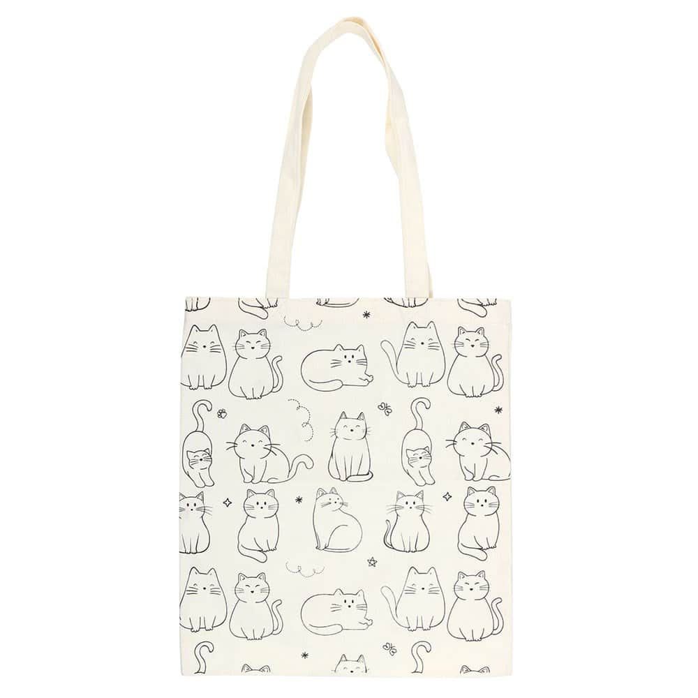 Cat Print Tote Bag - Image 2