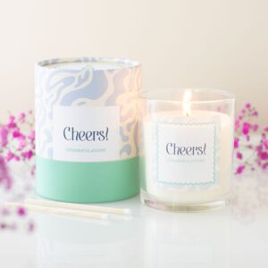 Cheers Congratulations Champagne Candle