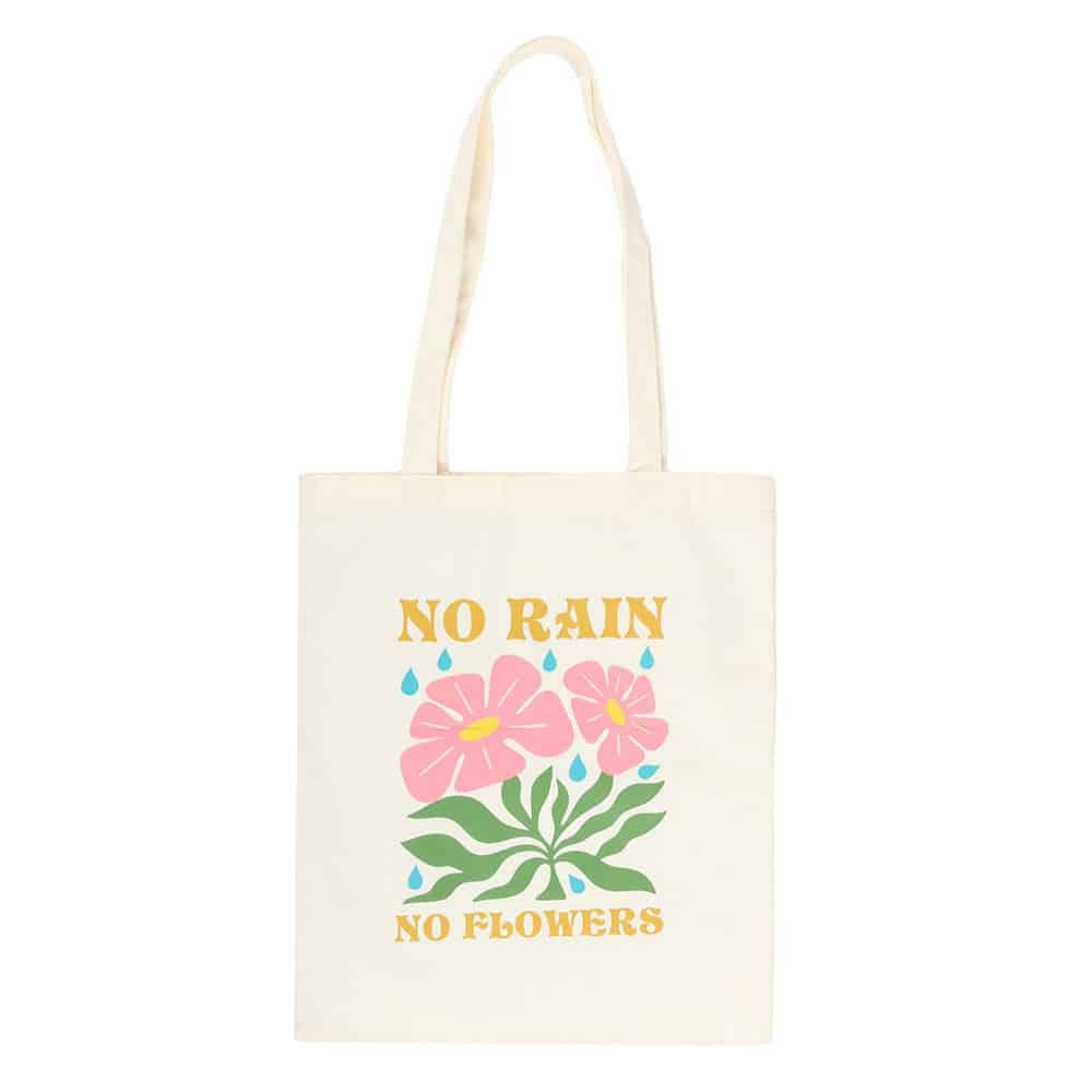 No Rain No Flowers Tote Bag - Image 2