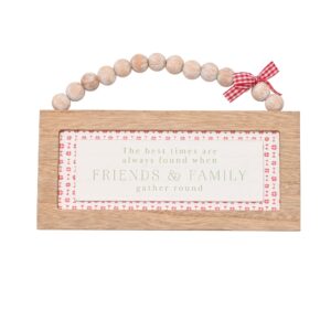 Friends and Family Beaded Plaque