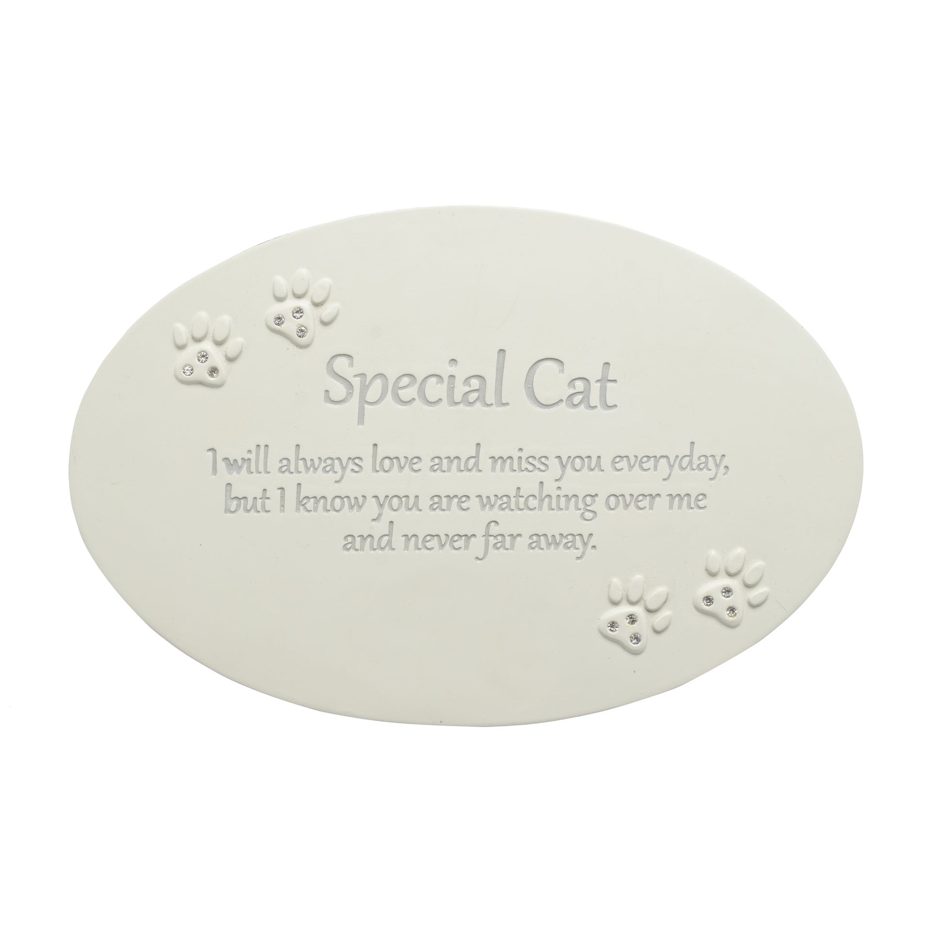 Cat Memorial Resin Plaque