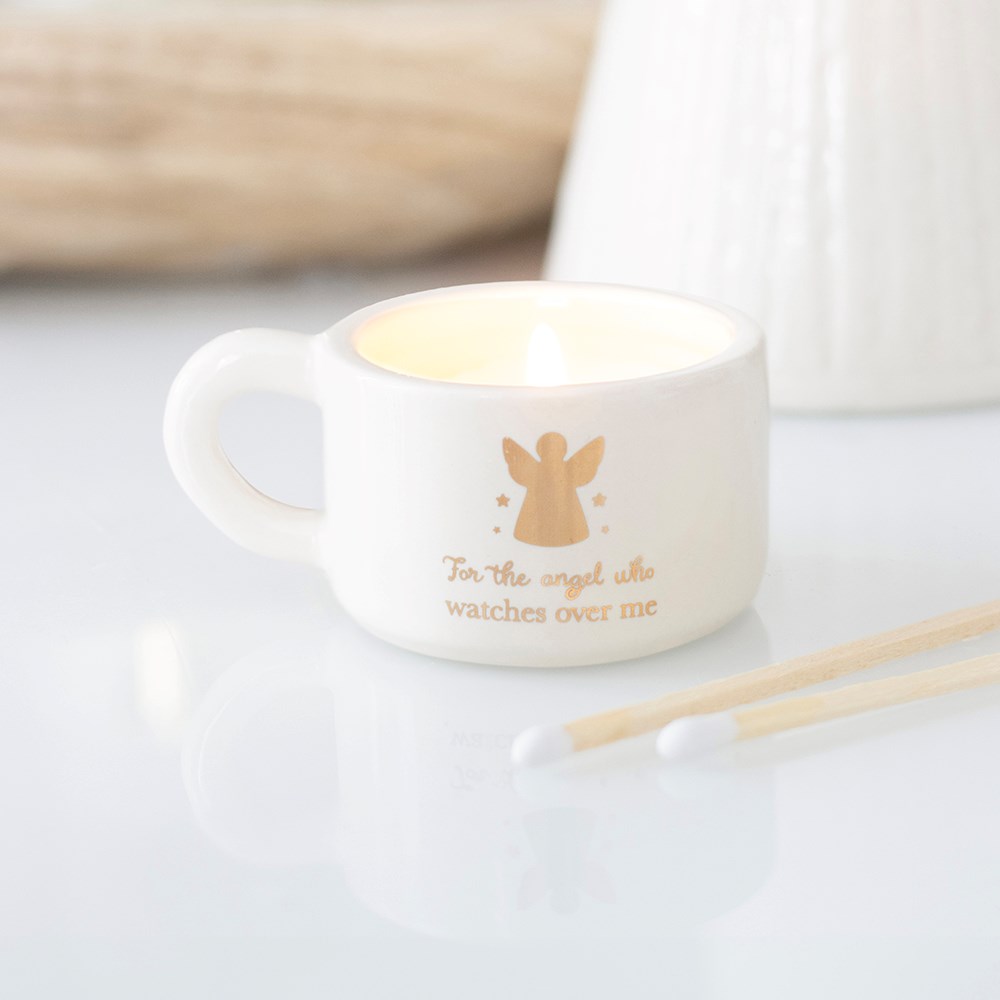 Angel Watches Over Me Tealight Holder